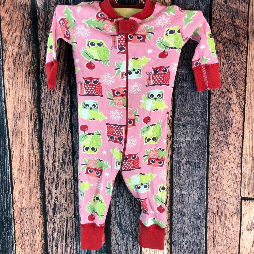 Hanna Andersson Holiday Winter Owl Organic Pajama - Picture 1 of 5